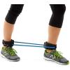 imageProsourceFit Leg Resistance Exercise Band Heavy Duty Tube 1520 pounds with Padded Ankle Cuffs for Lower Body Workouts