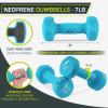 imageProsourceFit Neoprene Dumbbell Coated for NonSlip Grip 10 lbAqua  7LB