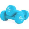 imageProsourceFit Neoprene Dumbbell Coated for NonSlip Grip 10 lbAqua  7LB