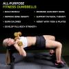 imageProsourceFit Neoprene Dumbbell Coated for NonSlip Grip 10 lbBrown  11LB