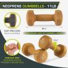 imageProsourceFit Neoprene Dumbbell Coated for NonSlip Grip 10 lbBrown  11LB