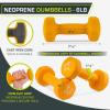 imageProsourceFit Neoprene Dumbbell Coated for NonSlip Grip 10 lbOrange  6LB