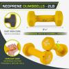 imageProsourceFit Neoprene Dumbbell Coated for NonSlip Grip 10 lbYellow  2LB