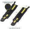 imageProsourceFit Pair of Barbell Weight Lifting Wrist Wraps Support with Thumb Loop RedYellow
