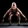 imageProsourceFit Pair of Barbell Weight Lifting Wrist Wraps Support with Thumb Loop RedYellow