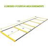 imageProsourceFit Raised Speed ampamp Agility Ladder with 6 Collapsible Hurdles for Footwork Football ampamp Soccer Elevated Training Workout Equipment