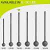 imageProsourceFit Steel Macebell Heavy Duty Steel Mace Workout Mace with NonSlip Grip for Gada Strength and Core TrainingBlack  15 LB