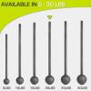 imageProsourceFit Steel Macebell Heavy Duty Steel Mace Workout Mace with NonSlip Grip for Gada Strength and Core TrainingBlack  20 LB