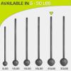 imageProsourceFit Steel Macebell Heavy Duty Steel Mace Workout Mace with NonSlip Grip for Gada Strength and Core TrainingBlack  25 LB
