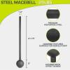 imageProsourceFit Steel Macebell Heavy Duty Steel Mace Workout Mace with NonSlip Grip for Gada Strength and Core TrainingBlack  25 LB