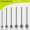 imageProsourceFit Steel Macebell Heavy Duty Steel Mace Workout Mace with NonSlip Grip for Gada Strength and Core TrainingBlack  5 LB