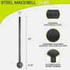 imageProsourceFit Steel Macebell Heavy Duty Steel Mace Workout Mace with NonSlip Grip for Gada Strength and Core TrainingBlack  5 LB