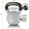 imageProsourceFit Vinyl Coated Cast Iron Kettlebells for Full Body Fitness WorkoutsGrey