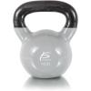 imageProsourceFit Vinyl Coated Cast Iron Kettlebells for Full Body Fitness WorkoutsGrey