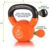 imageProsourceFit Vinyl Coated Cast Iron Kettlebells for Full Body Fitness WorkoutsOrange
