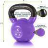 imageProsourceFit Vinyl Coated Cast Iron Kettlebells for Full Body Fitness WorkoutsPurple