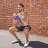imageProsourceFit Vinyl Coated Cast Iron Kettlebells for Full Body Fitness WorkoutsPurple