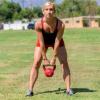 imageProsourceFit Vinyl Coated Cast Iron Kettlebells for Full Body Fitness WorkoutsRed