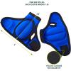 imageProsourceFit Weighted Gloves Pair of Heavy Duty 2 lb Neoprene for Sculpting and AerobicsBlue