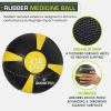 imageProsourceFit Weighted Medicine Ball for Full Body Workouts6 LB  YellowBlack
