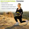 imageProsourceFit Weighted Medicine Ball for Full Body Workouts6 LB  YellowBlack