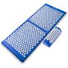 imageProsourceFit Acupressure Mat and Pillow Set for BackNeck Pain Relief and Muscle Relaxation Large  GreenWhiteXL  BlueWhite