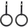 imageProsourceFit Fitness Gymnastics Rings with Straps for Total Body Conditioning at HomeBlack  Lexan