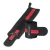 imageProsourceFit Pair of Barbell Weight Lifting Wrist Wraps Support with Thumb Loop RedRed