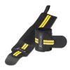 imageProsourceFit Pair of Barbell Weight Lifting Wrist Wraps Support with Thumb Loop RedYellow