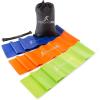 imageProsourceFit Therapy Flat Resistance Bands Set of 3 6 eachExtra Long for Stretching Pilates and Rehabilitation with Door Anchor
