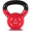 imageProsourceFit Vinyl Coated Cast Iron Kettlebells for Full Body Fitness WorkoutsRed