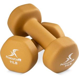 imageProsourceFit Neoprene Dumbbell Coated for NonSlip Grip 10 lbBrown  11LB