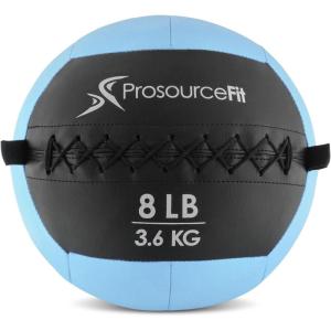 imageProsourceFit Soft Medicine Balls Wall Balls and Full Body Dynamic ExercisesAqua 8 LB