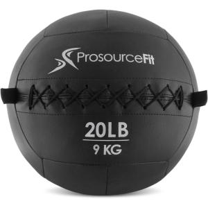 imageProsourceFit Soft Medicine Balls Wall Balls and Full Body Dynamic ExercisesBlack 20 LB