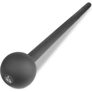 imageProsourceFit Steel Macebell Heavy Duty Steel Mace Workout Mace with NonSlip Grip for Gada Strength and Core TrainingBlack  15 LB