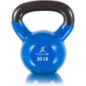 imageProsourceFit Vinyl Coated Cast Iron Kettlebells for Full Body Fitness WorkoutsBlue