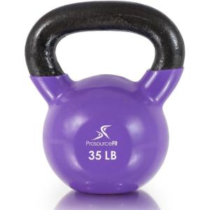 imageProsourceFit Vinyl Coated Cast Iron Kettlebells for Full Body Fitness WorkoutsPurple