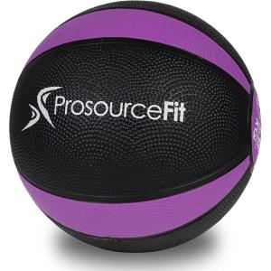 imageProsourceFit Weighted Medicine Ball for Full Body Workouts12 LB  PurpleBlack
