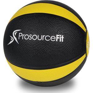 imageProsourceFit Weighted Medicine Ball for Full Body Workouts6 LB  YellowBlack