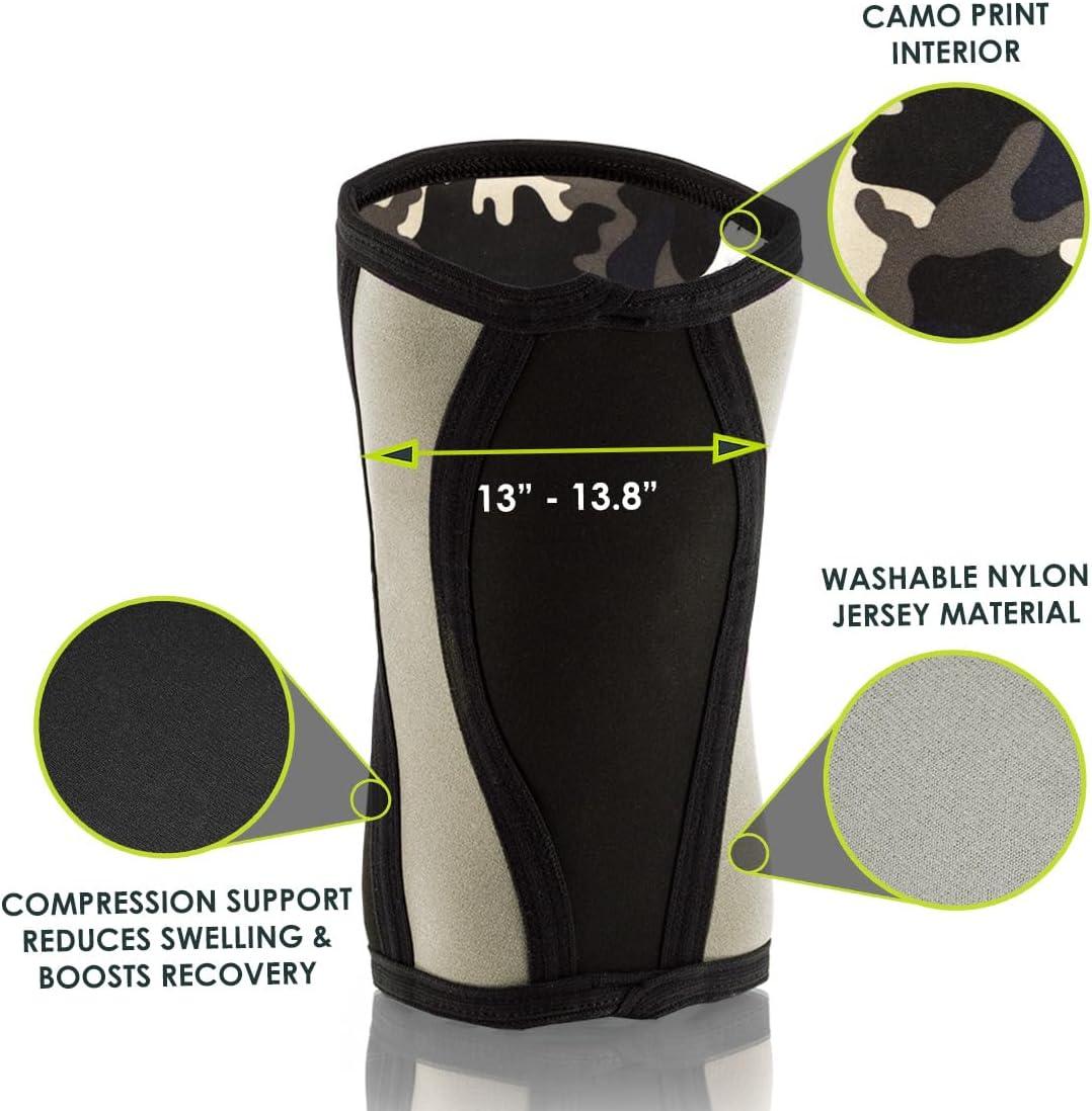 imageProsourceFit Knee Sleeve for CrossTraining Squats Weightlifting Powerlifting for Joint Compression Support ampamp Knee Pain ReliefGreyS
