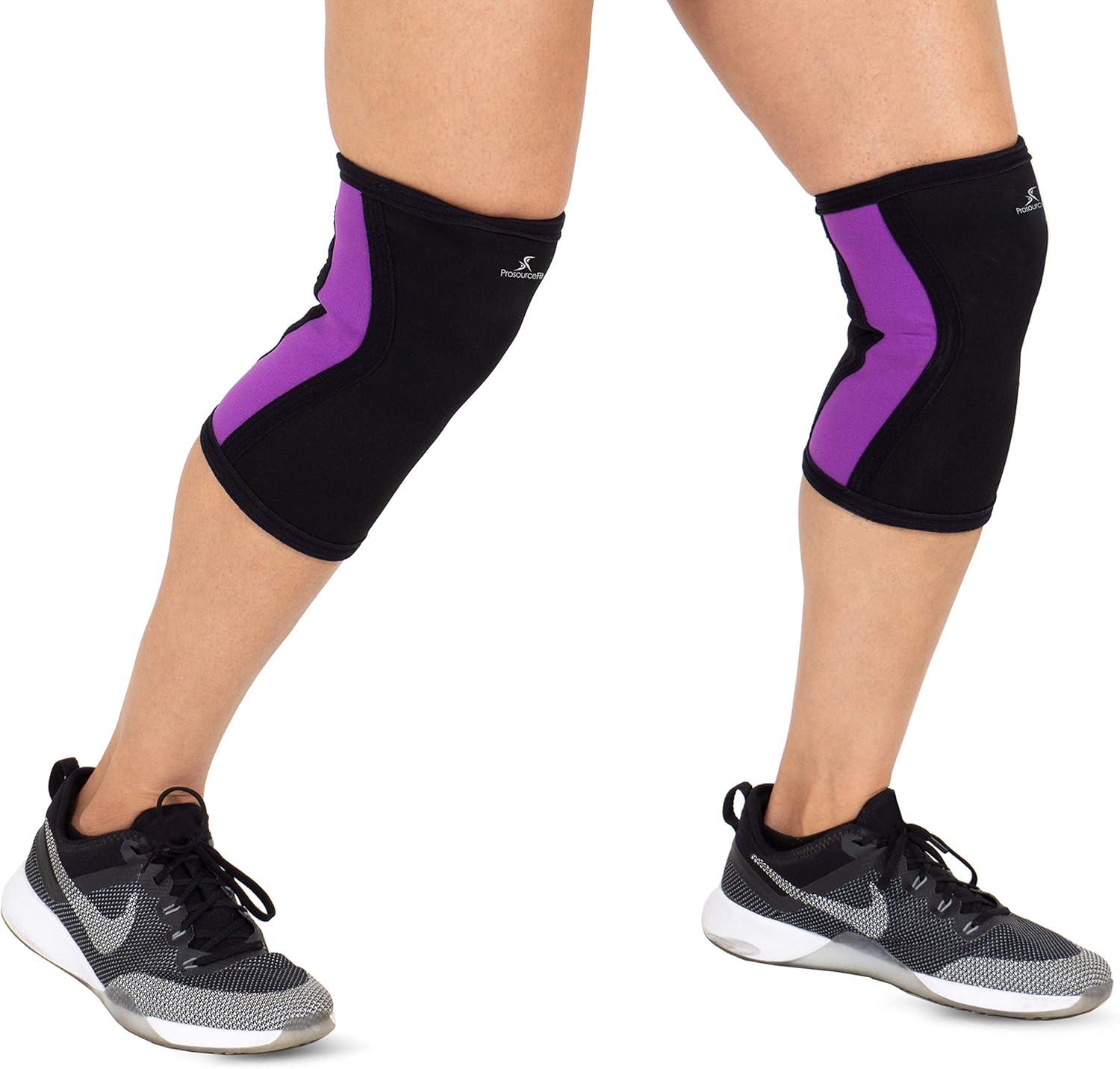 imageProsourceFit Knee Sleeve for CrossTraining Squats Weightlifting Powerlifting for Joint Compression Support ampamp Knee Pain ReliefPurpleS