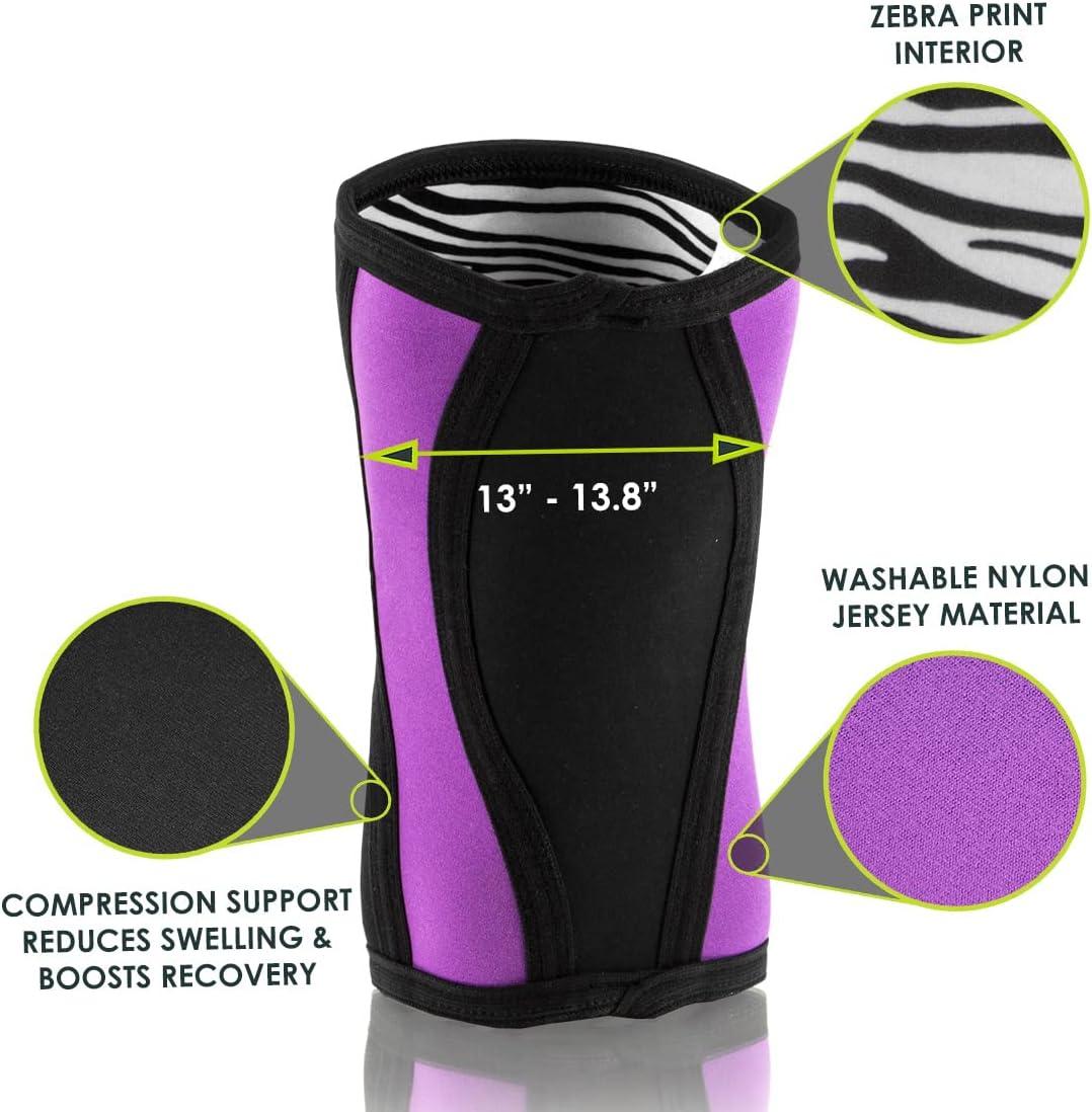 imageProsourceFit Knee Sleeve for CrossTraining Squats Weightlifting Powerlifting for Joint Compression Support ampamp Knee Pain ReliefPurpleS