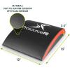 imageProsourceFit Abdominal AB Mat 15quot x 12quot High Density Core Trainer BlackRedBlackRed