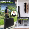 imageProsourceFit BiFold Folding Thick Exercise Mat 6x2 with Carrying Handles for MMA Gymnastics Core Workouts BlueBlack