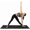 imageProsourceFit Classic Yoga Mat 18 3mm Thick Extra Long 72Inch Lightweight Fitness Mat with NonSlip Grip for Yoga Pilates ExerciseBlack