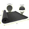imageProsourceFit Classic Yoga Mat 18 3mm Thick Extra Long 72Inch Lightweight Fitness Mat with NonSlip Grip for Yoga Pilates ExerciseBlack