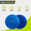 imageProsourceFit Core Balance Disc Trainer 14 Diameter with Pump for Improving Posture Fitness StabilityBlue