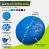 imageProsourceFit Core Balance Disc Trainer 14 Diameter with Pump for Improving Posture Fitness StabilityBlue