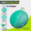 imageProsourceFit Core Balance Disc Trainer 14 Diameter with Pump for Improving Posture Fitness StabilityGreen