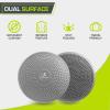 imageProsourceFit Core Balance Disc Trainer 14 Diameter with Pump for Improving Posture Fitness StabilityGrey